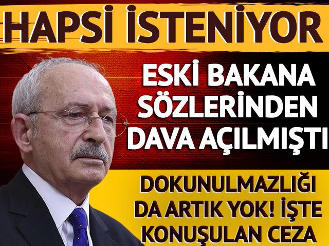 Kılıçdaroğlu'nun eski Bakan Bayraktar'a sözleri nedeniyle hapsi isteniyor!