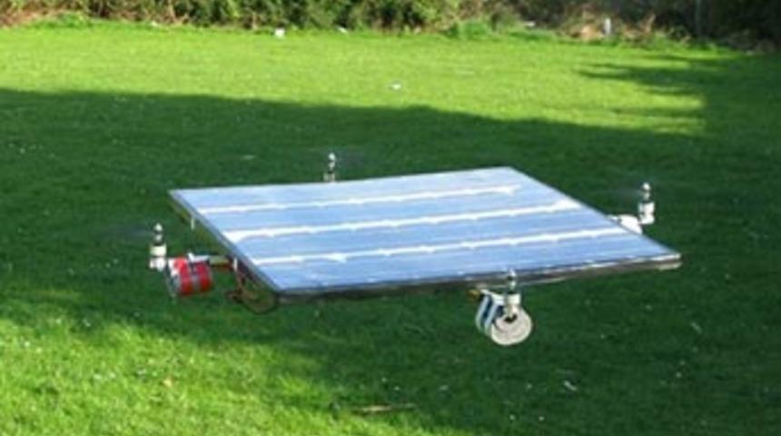 G&uuml;neş enerjisiyle u&ccedil;an helikopter
