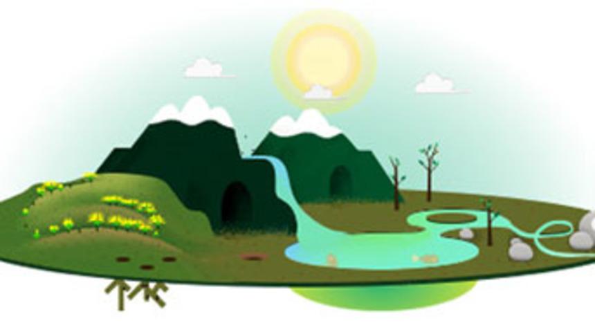 22 Nisan D&uuml;nya G&uuml;n&uuml;'nde s&uuml;rpriz doodle