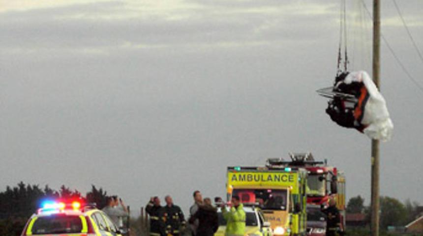 Paramotorla az kalsın &ouml;l&uuml;yordu