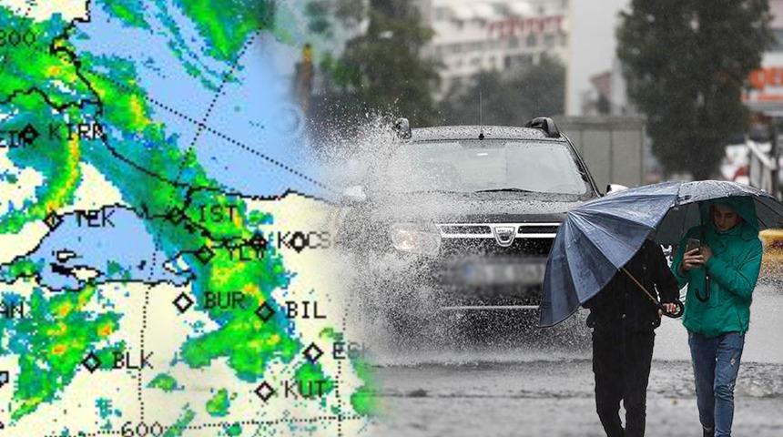 İstanbullular dikkat! Meteoroloji uyardı, radar g&ouml;r&uuml;nt&uuml;s&uuml; yayınlandı: Kuvvetli olacak