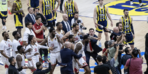 EuroLeague'de olaylı gece! Maç sonunda ortalık karıştı, polis müdahale etti