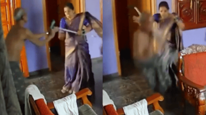 87 yaşındaki kayınpederini sopayla dövdü! O anlar evin içinde bulunan kameraya yansıdı... Görüntüler öfkeye neden oldu 