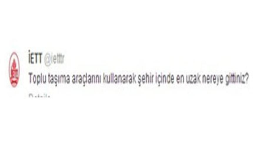 İETT'den şaka gibi tweet