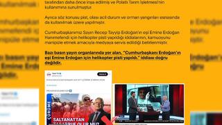 "Emine Erdoğan'a özel helikopter pisti" iddiası