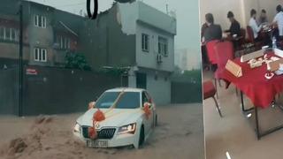 Şırnak'tan ilginç görüntüler! Sel sularına kimse aldırış etmedi: Kimi düğün yaptı kimi kıraathanede oyun oynadı...