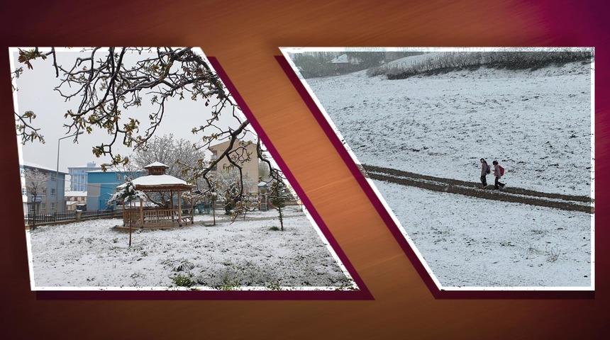 Hi&ccedil; beklemiyorlardı, her yer beyaza b&uuml;r&uuml;nd&uuml; 'Herkes Antalya'da denizde! Biz de burada...' Mayıs ayında kar esareti