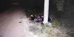 Manisa'da beton direğe çarpan motosikletin sürücüsü öldü