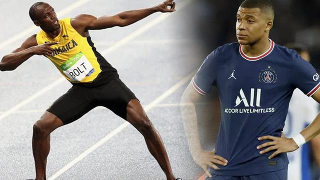 100 metrede Mbappe mi hızlı Usain Bolt mu? 