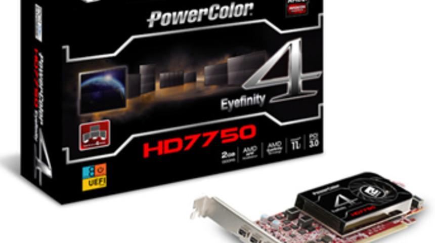 İşte PowerColor HD 7750 Eyefinity 4 LP