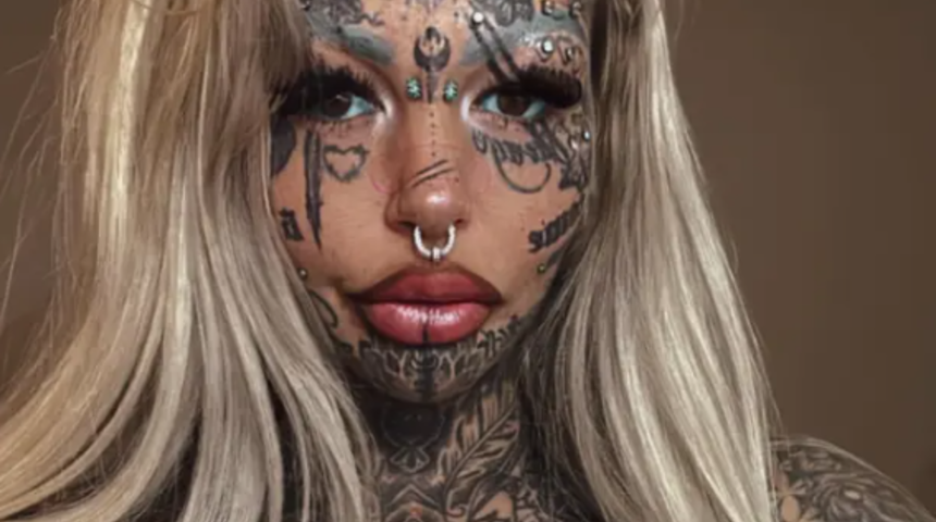 Dövme modeli Amber Luke, ilk seferinde kör olmasına rağmen akıllanmadı! Yeniden gözbebeklerine dövme yaptıracak