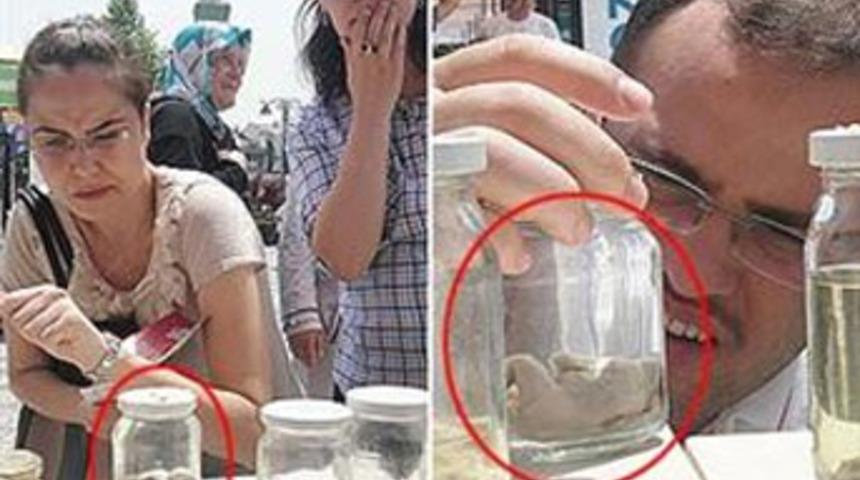 3 aylık fet&uuml;s&uuml; sergilediler!