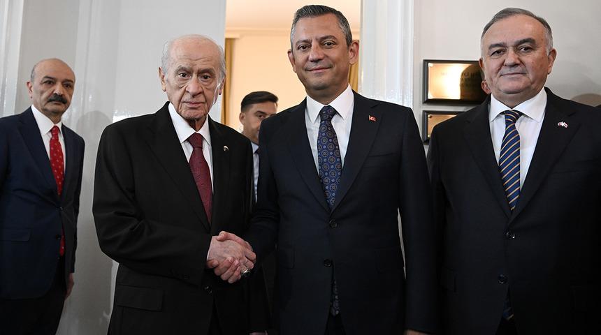 CHP lideri Özel, TBMM'de Bahçeli'yi ziyaret etti! Görüşme sonrası açıklama yapılmadı
