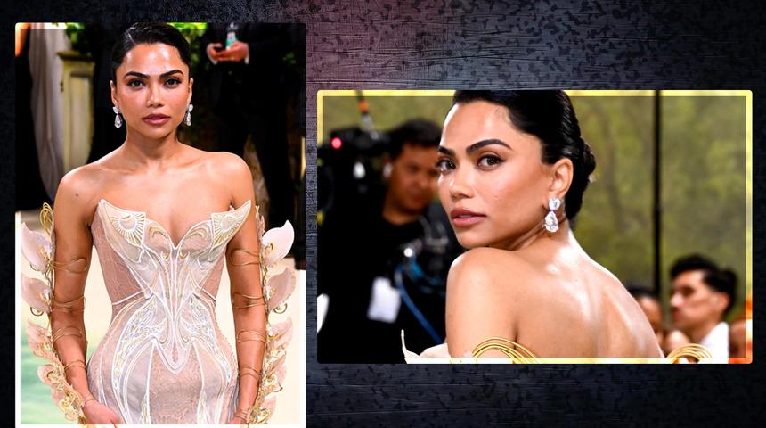 Met Gala'nın 'gizemli kadını' TikTok'ta viral oldu! Elbisesiyle interneti kasıp kavurdu