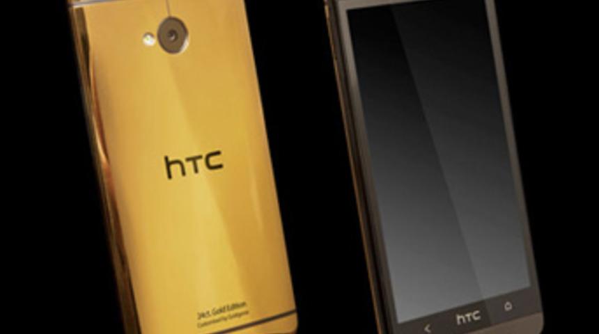 Altın kaplamalı HTC One