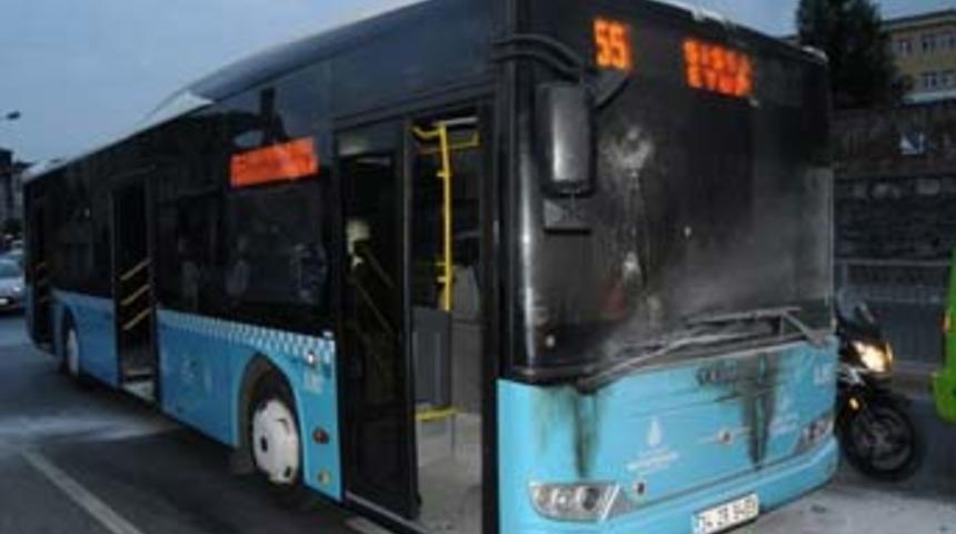 &Ouml;zel Halk Otob&uuml;s&uuml;'ne molotoflu saldırı