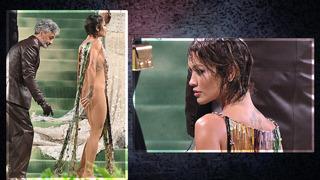 Met Gala'ya o anlar damga vurdu! Rita Ora tamamen şeffaf elbisesini boncuklarla kapadı! Elbisesini kocası düzeltti