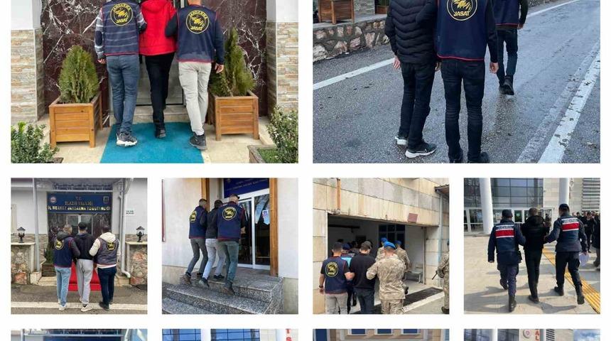 Elazığ’da kesinleşmiş hapis cezası bulunan 26 zanlı tutuklandı