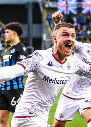 Konferans Ligi'nde ilk finalist belli oldu! Fiorentina, Club Brugge'yi geçmeyi başardı...