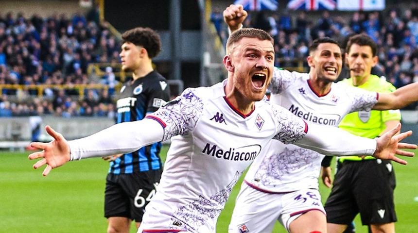 Konferans Ligi'nde ilk finalist belli oldu! Fiorentina, Club Brugge'yi geçmeyi başardı...