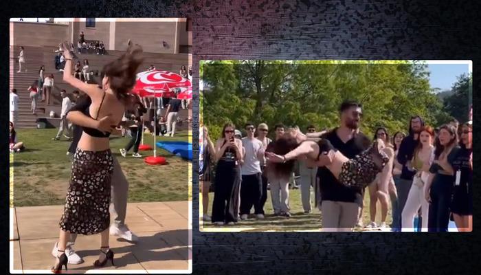 Melis Sezen dansıyla sosyal medyada gündem oldu! "Eteği düşecek diye..."