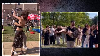 Melis Sezen dansıyla sosyal medyada gündem oldu! Eteği düşecek diye...