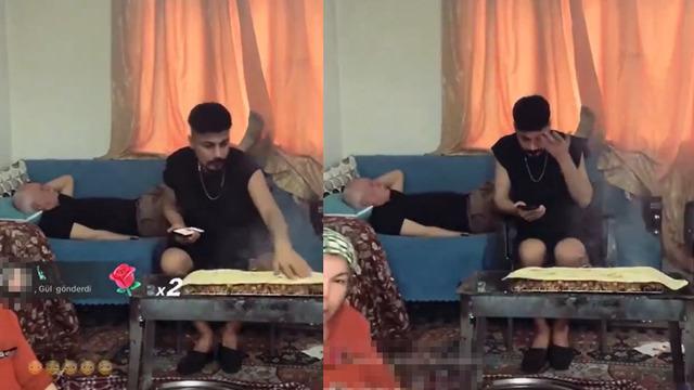 Şaşkına çeviren TikTok canlı yayını! Bir aile evlerinin salonunun ortasında mangal yaktı... Bir gören bir daha baktı