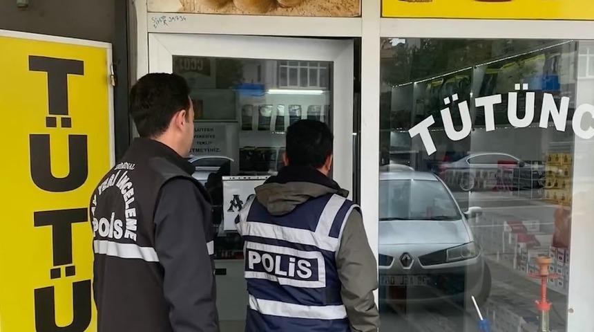 Okul çevresinde küçük çocuklara sigara satanlara operasyon