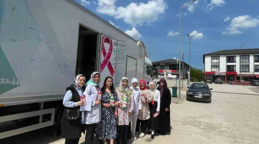 Mobil kanser tarama tırı köy köy geziyor