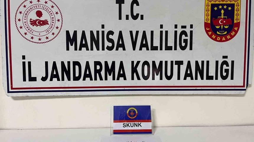 Salihli’de şüpheliden Skunk ele geçirildi
