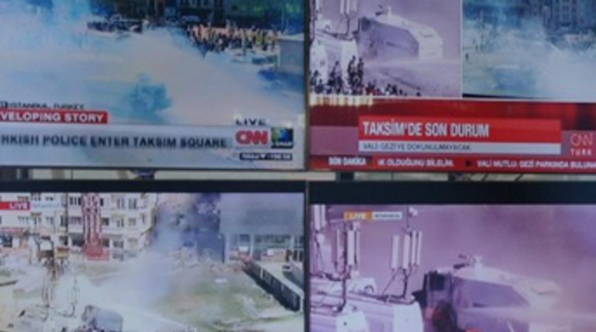 D&uuml;nya televizyonları ortak yayında