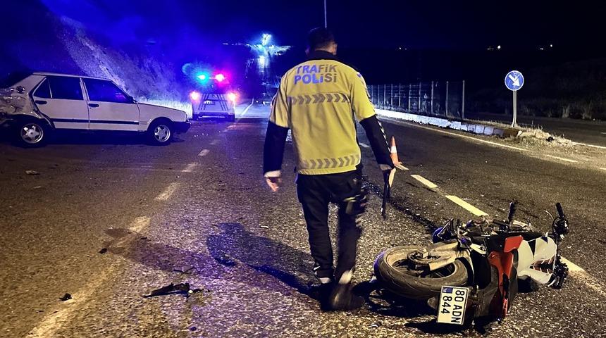 Adıyaman'da otomobille motosikletin çarpıştığı kazada 2 kişi yaralandı