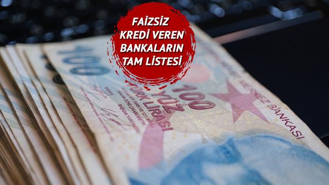 6 bankadan faizsiz kredi kampanyası! Liste belli oldu, işte kredi miktarı ve taksit sayısı