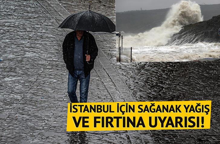 Meteorolojiden 13 ile sarı kodlu uyarı: İstanbul için saat verildi! Hafta sonu boyunca devam edecek