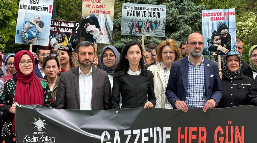 Muğla, Burdur ve Isparta'da kadınlar Gazze'deki mazlum anneler i&ccedil;in toplandı