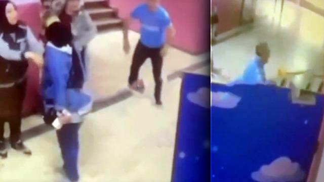 Bir okulda daha dehşet görüntüleri! Bu kez öfkeli veli ortalığı birbirine kattı: Müdürün odasını bastı, sandalyeyle kapıyı kırmaya çalıştı