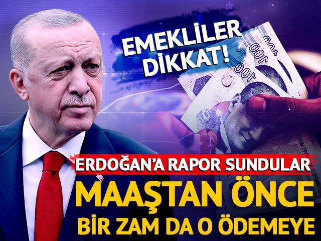 Cumhurbaşkanı Erdoğan’a ‘emekli ikramiyesi’ raporu