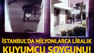 İstanbul'da milyonlarca liralık kuyumcu soygunu! Şüpheliler silahlarıyla birlikte havuzlu lüks rezidansta yakalandı