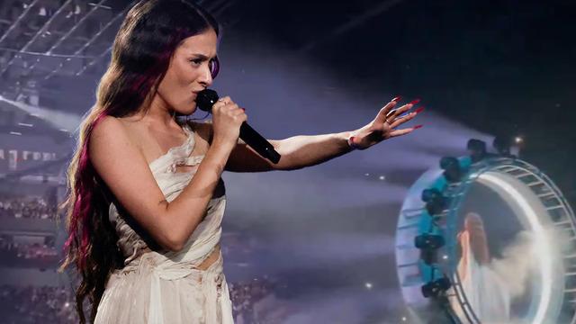 2024 Eurovision'da İsrailli Eden Golan'ı şoke eden anlar! Şarkı söylemeye başlayınca...