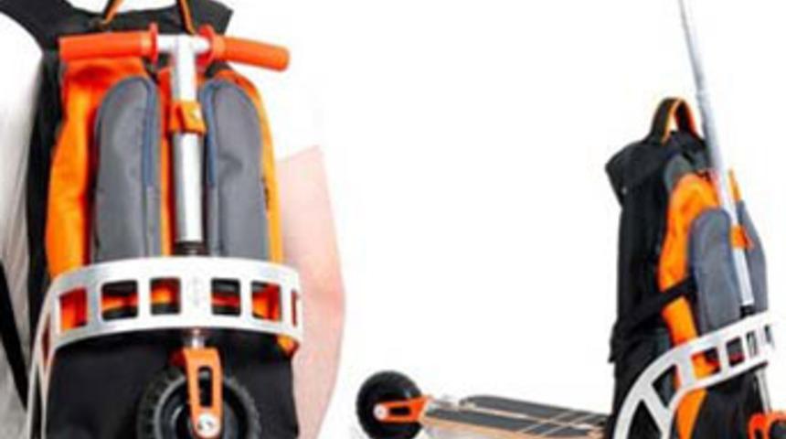 Scooter, sırt çantası oldu