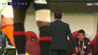 Kaybedilen top sonrası Okan Buruk saha kenarında çılgına döndü!