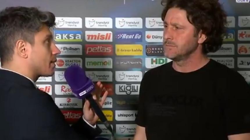 Beşiktaş maçı sonrası Fatih Tekke ile yayıncı kuruluş muhabiri arasında gerilim yaşandı!