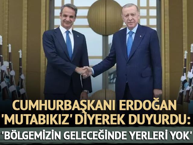 Cumhurbaşkanı Erdoğan, Miçotakis'i böyle uyardı: 'Mutabık kalmadığımız bir konu var'