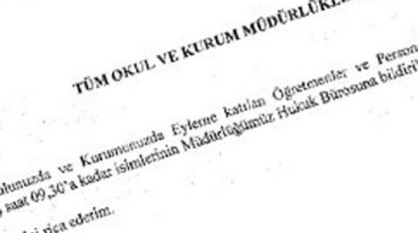 Okullara 'Gezi' yoklaması