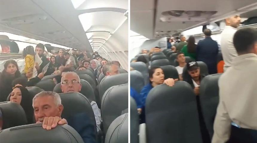 Türk Hava Yolları uçağında gergin anlar! Saatlerce beklediler...