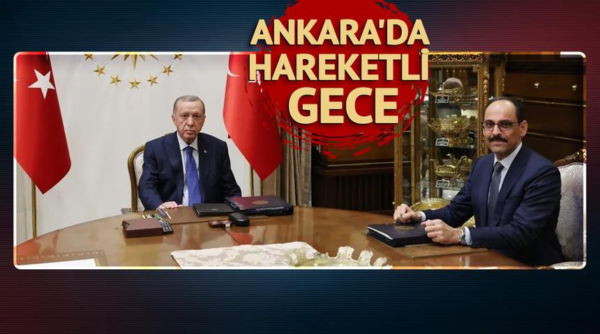 Beştepe'de gece yarısı sürpriz zirve! Cumhurbaşkanı Erdoğan Bakan Tunç ve MİT Başkanı Kalın ile görüştü