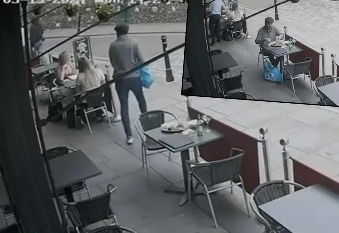 Yedi i&ccedil;ti! Sıra hesabı &ouml;demeye gelince b&ouml;yle ka&ccedil;tı... Ka&ccedil;ış anları saniye saniye g&uuml;venlik kamerasına yansıdı