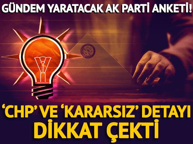 Gündem yaratacak AK Parti anketi! ‘CHP’ ve ‘kararsız’ detayı dikkat çekti