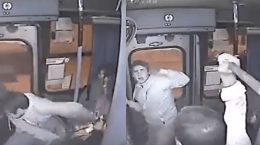 Hırsızlık yapmak isterken sert kayaya çarptı! Başarısız olan hırsız bir de otobüsün içinde meydan dayağı yedi