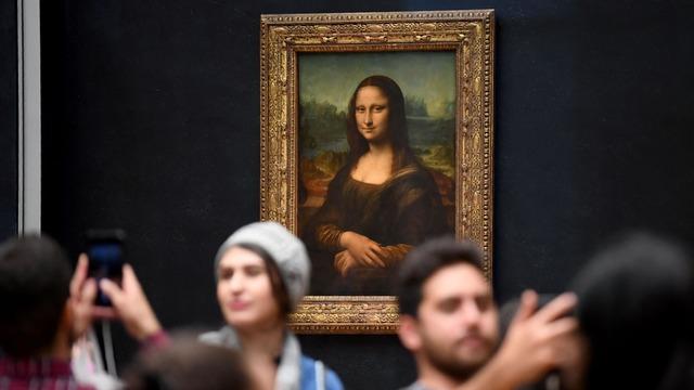 Dünyaca ünlü tablo, Paris'teki Louvre Müzesi'nde. 